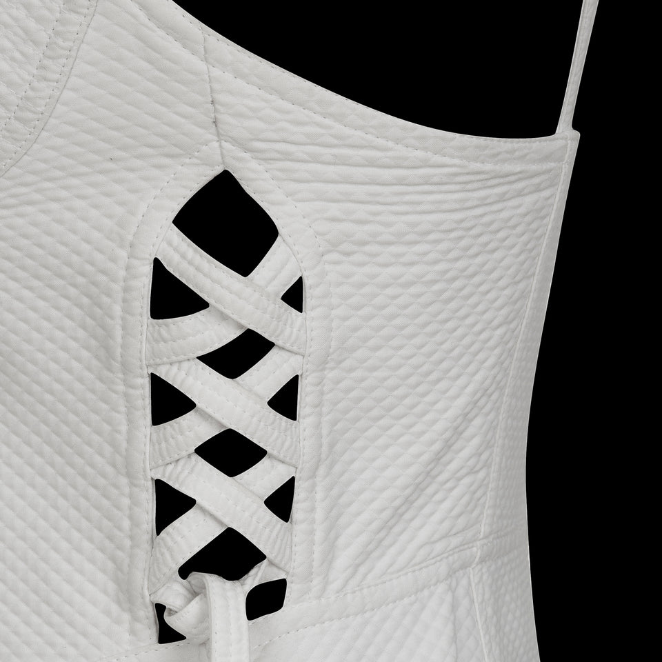 Gianni Versace Waffle Side-Tie Dress - c.1980