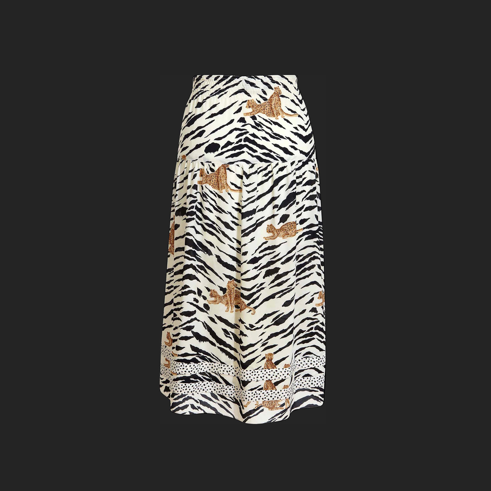 Diane Freis Zebra Skirt - c.1980