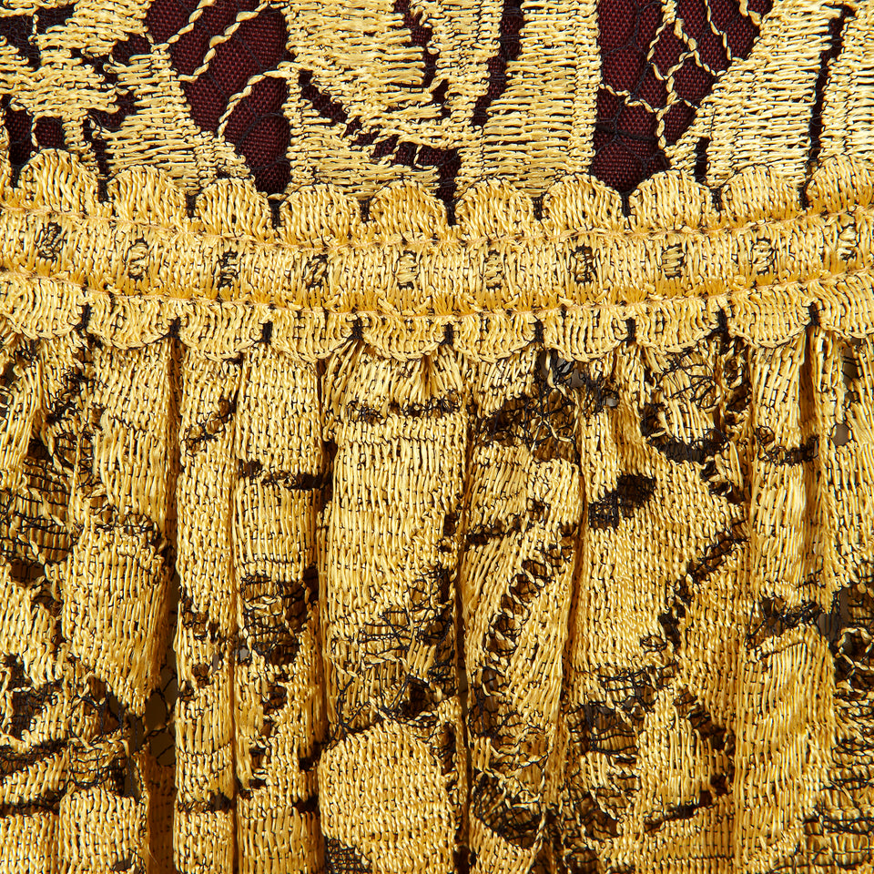 Janice Wainwright Gold Lace Top - c.1970