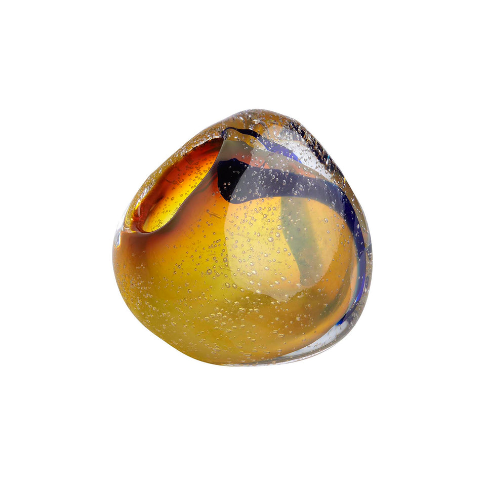 Jasmim - Amber - Bubble Glass Vase