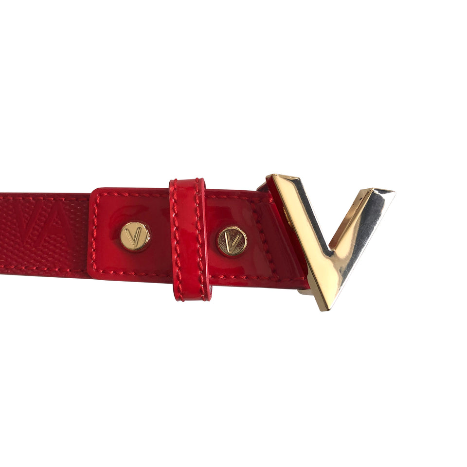 Valentino by Mario Valentino - Red 'V' Belt