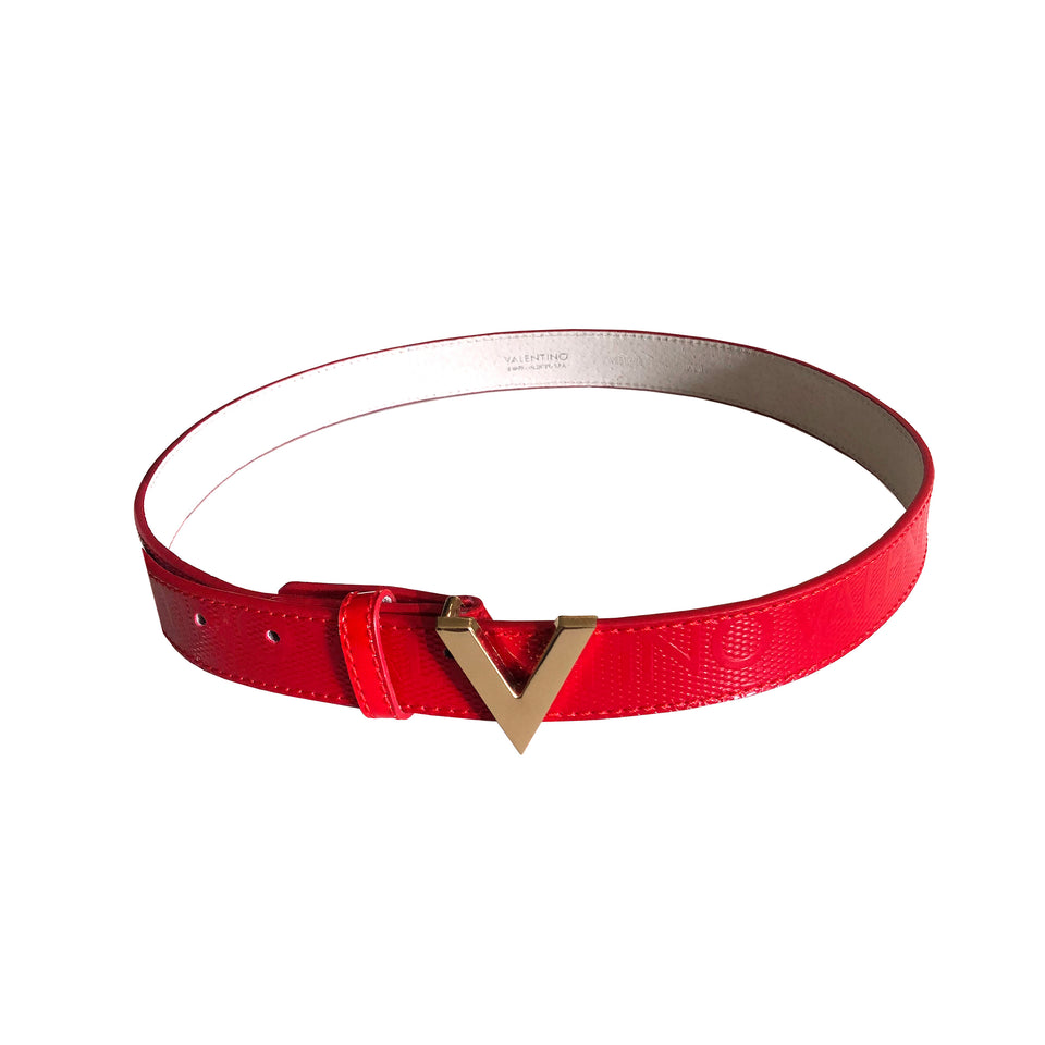 Valentino by Mario Valentino - Red 'V' Belt