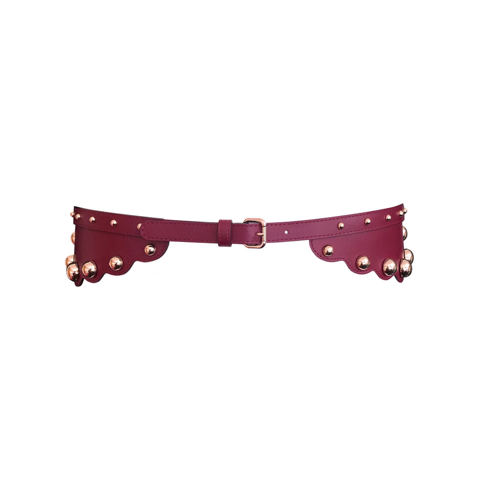 Red Valentino Belt - Leather & Brass Stud