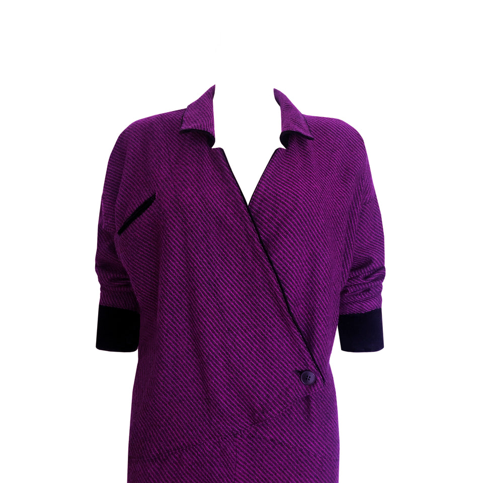 Wool & Velvet Jumpsuit - c.1950