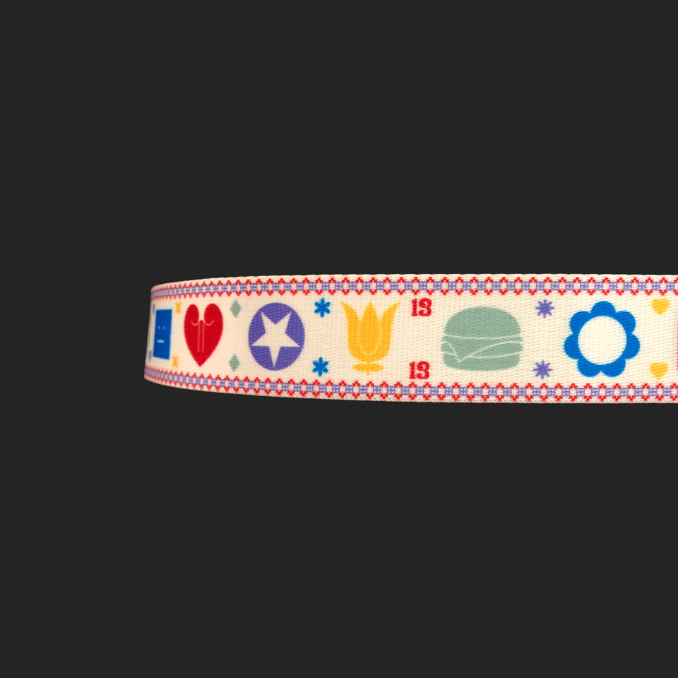 Acne Studios Belt - 'Emoji' Coated Canvas