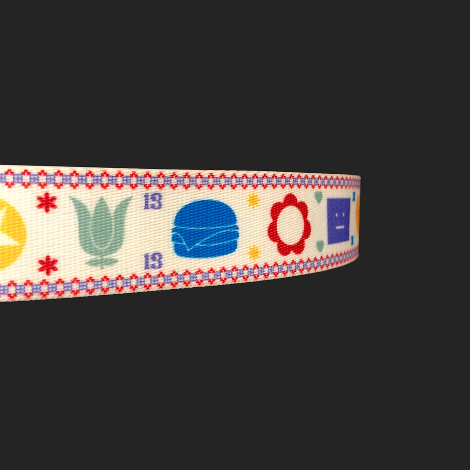 Acne Studios Belt - 'Emoji' Coated Canvas