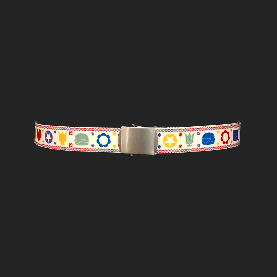 Acne Studios Belt - 'Emoji' Coated Canvas
