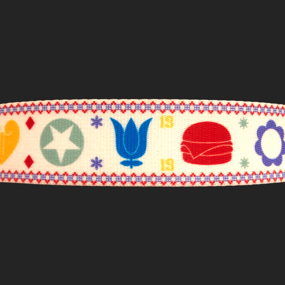 Acne Studios Belt - 'Emoji' Coated Canvas