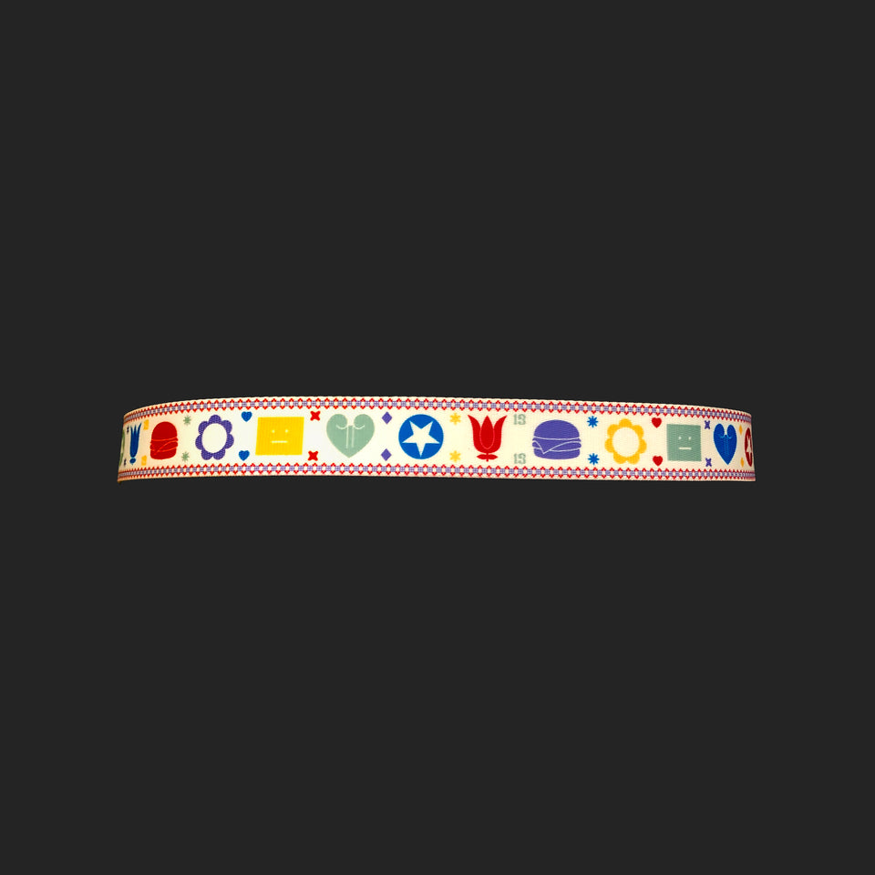 Acne Studios Belt - 'Emoji' Coated Canvas
