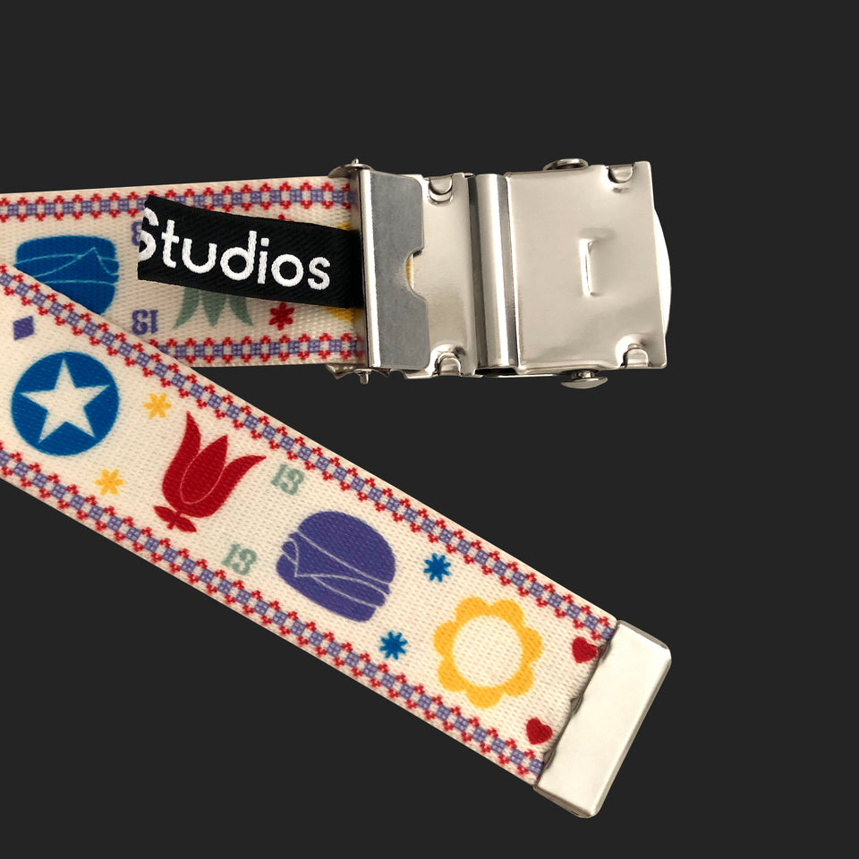 Acne Studios Belt - 'Emoji' Coated Canvas