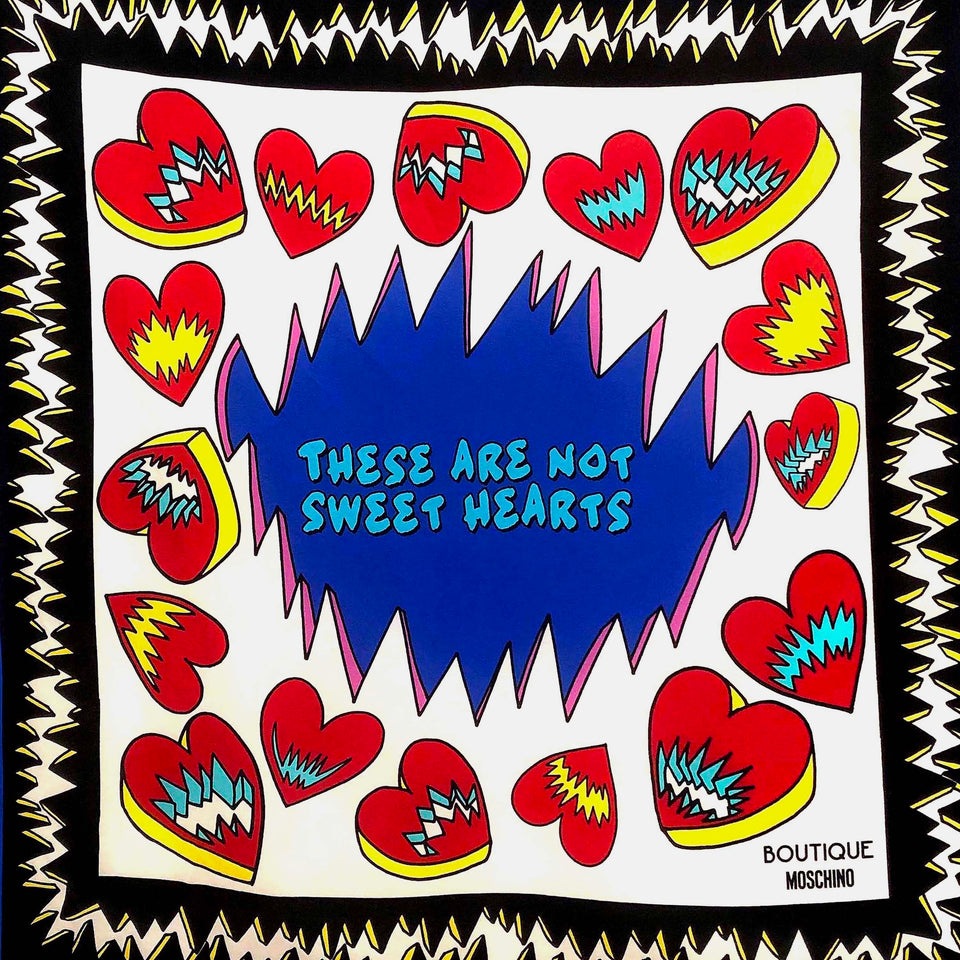 Moschino Boutique Silk Scarf - c.1990