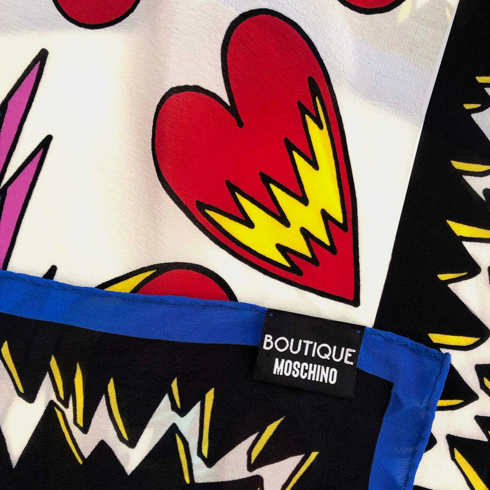 Moschino Boutique Silk Scarf - c.1990