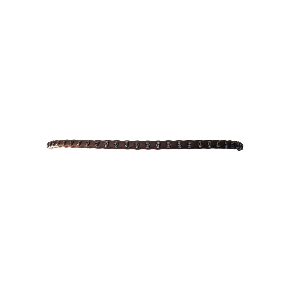 Leather - Skull Studded - Belt