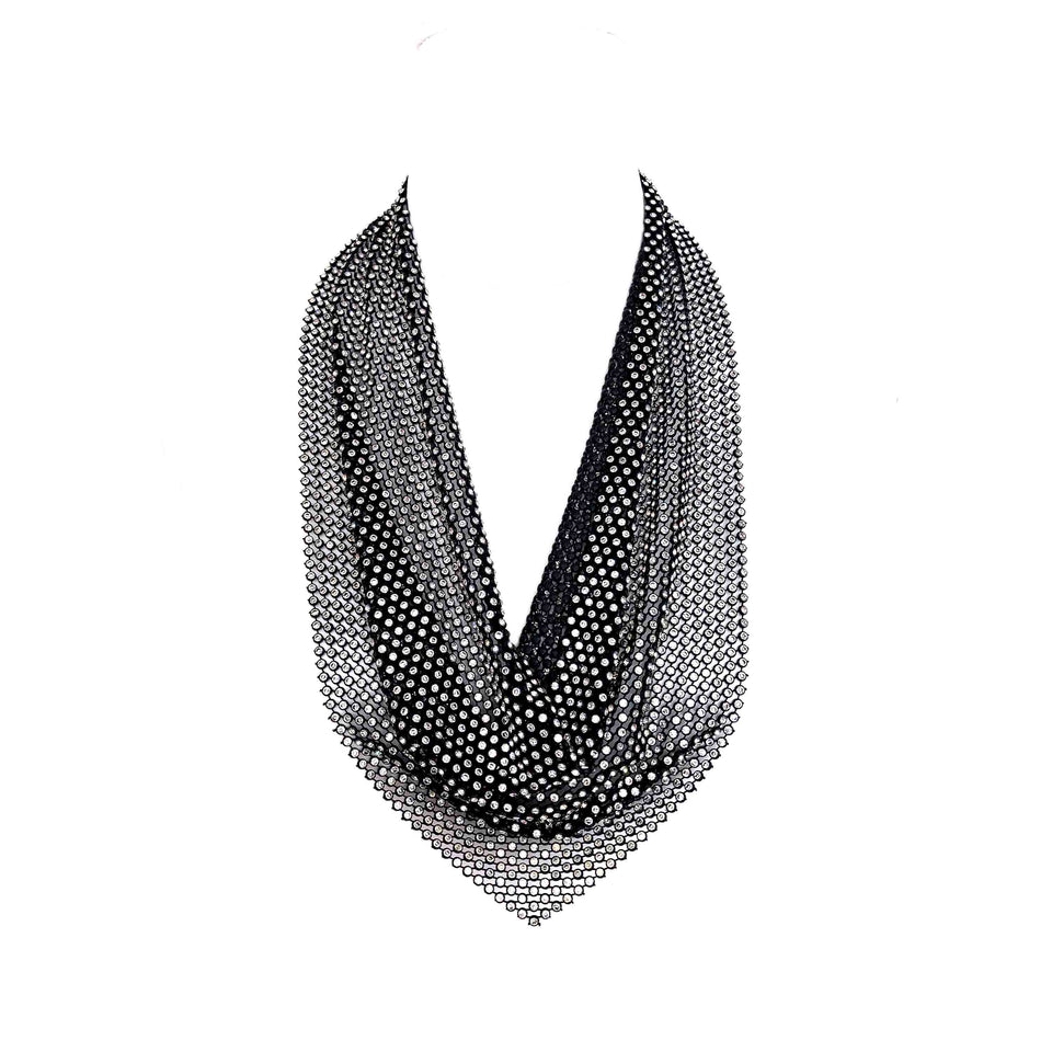 Rhinestone Necklace + Belt Set - c.1970