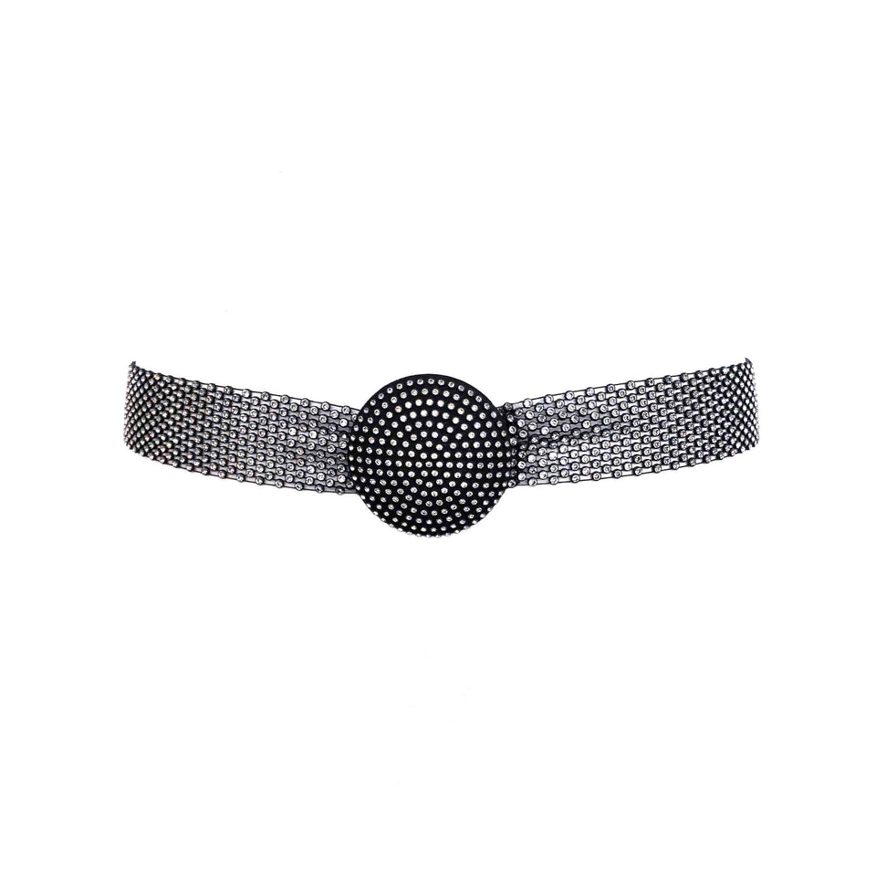 Rhinestone Necklace + Belt Set - c.1970