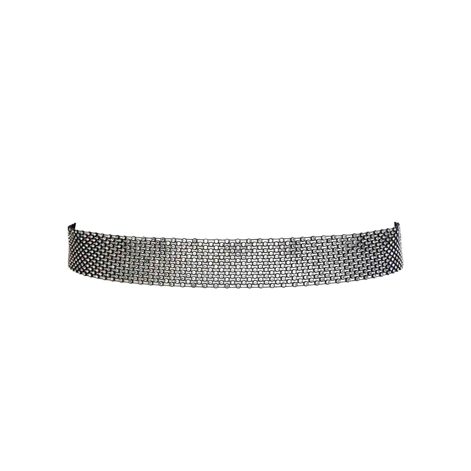 Rhinestone Necklace + Belt Set - c.1970
