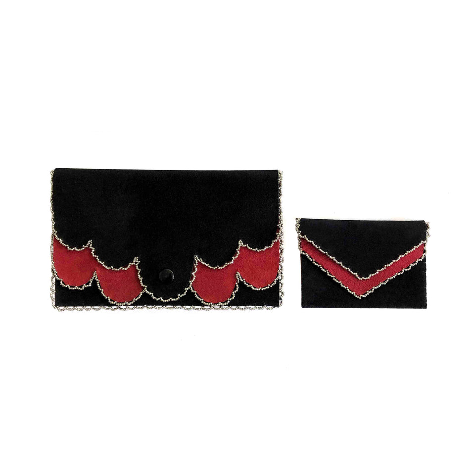 Clutch Bag + Purse Set - c.1920
