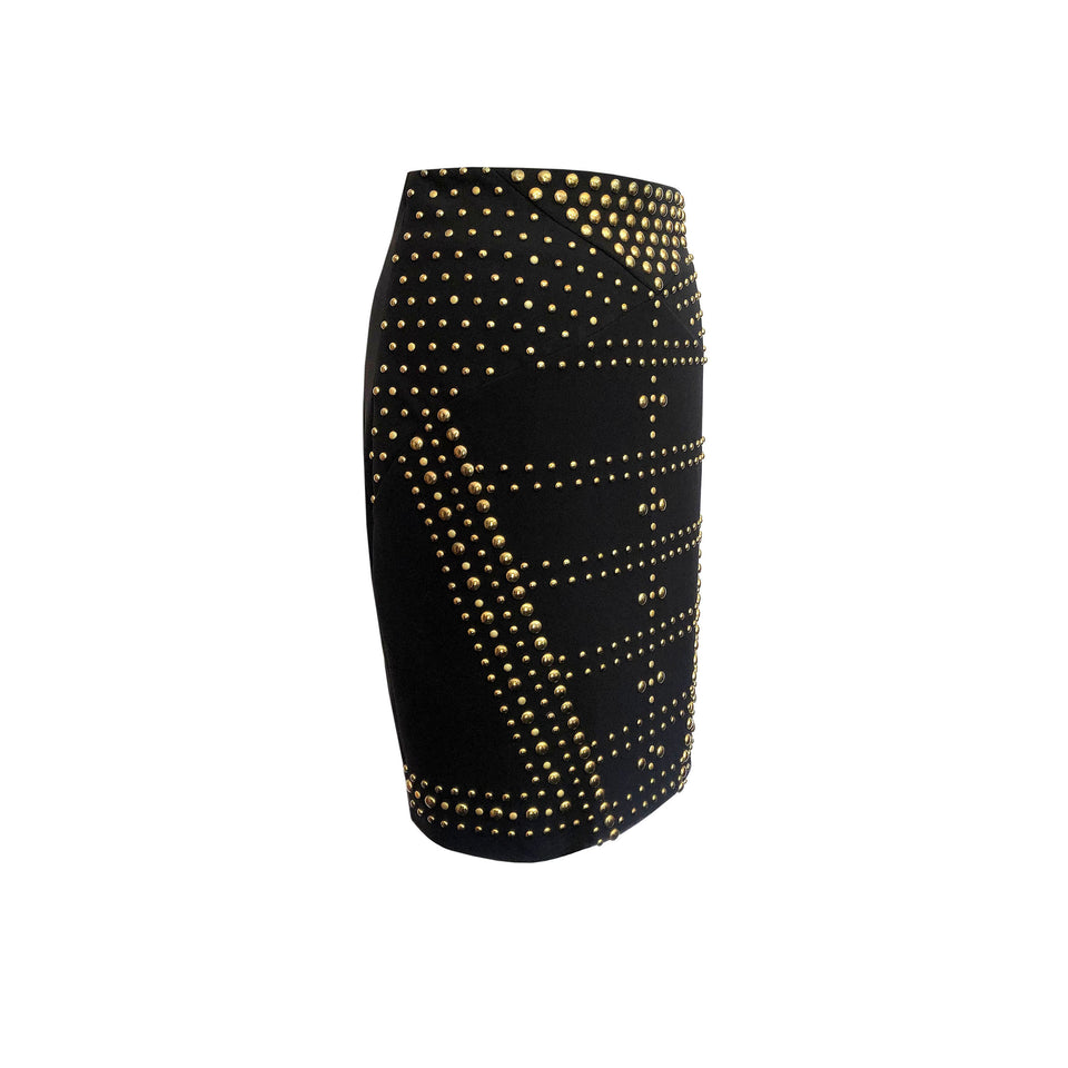 Versace Collection - Brass Studded Skirt