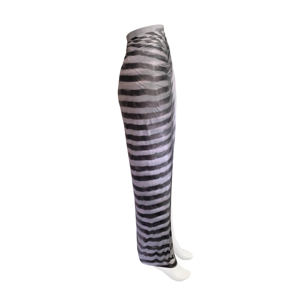 Helmut Lang - Frequency Print - Jersey Skirt