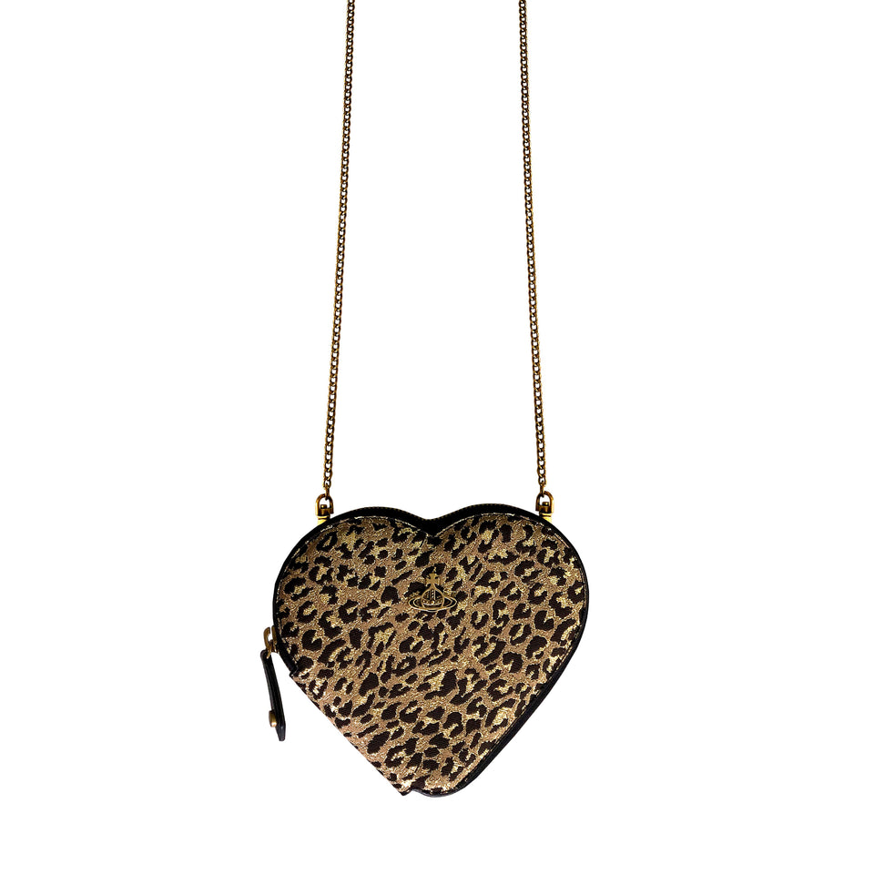 Vivienne Westwood - Leopard Jacquard Heart Bag
