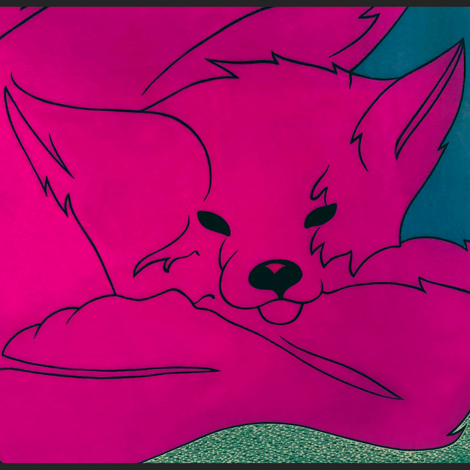Krizia - Fox Print Scarf - c.1980
