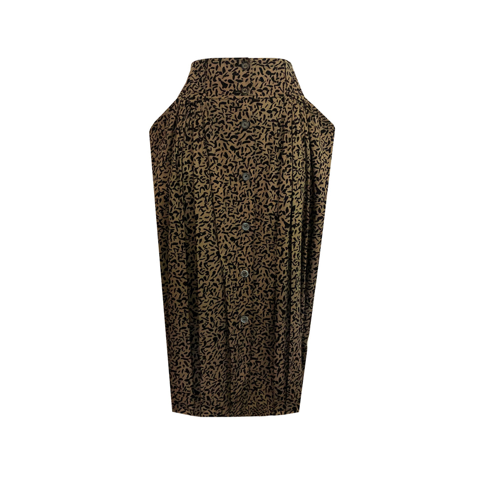 Krizia Leopard Maxi Skirt - c.1980