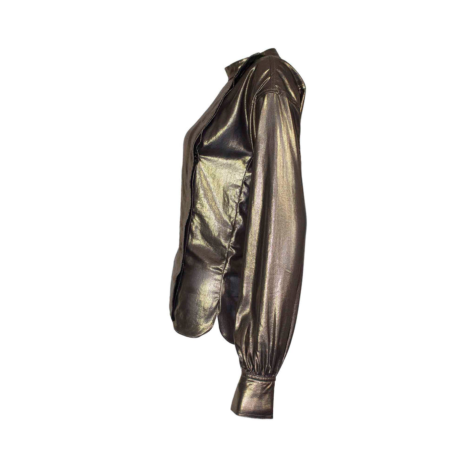 Isabel Marant - Gold Lame Shirt