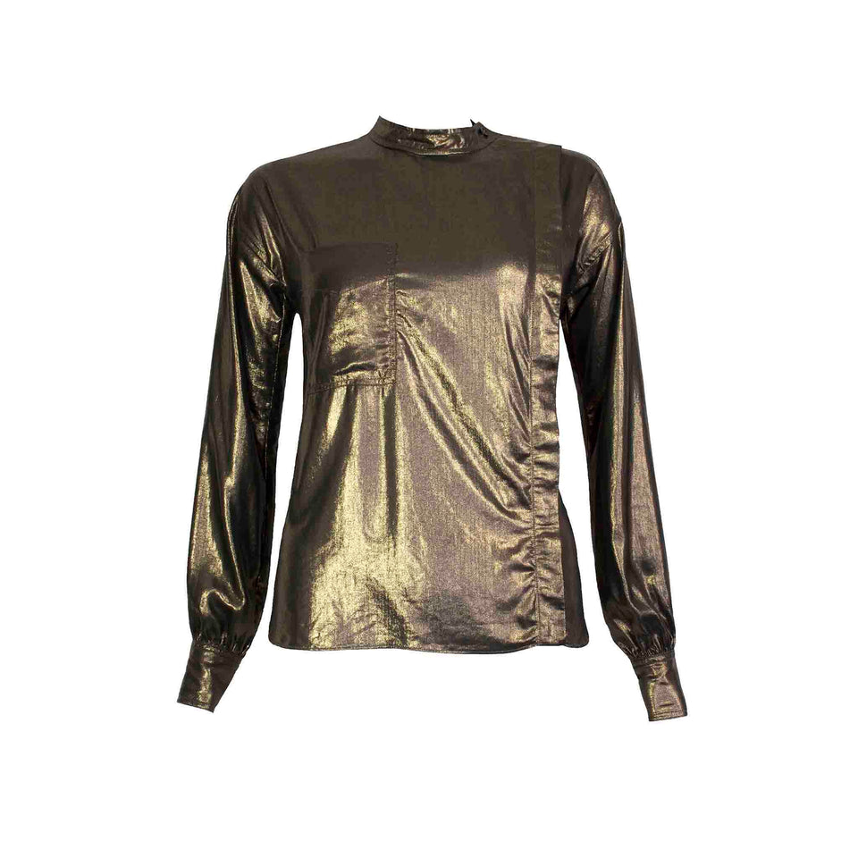 Isabel Marant - Gold Lame Shirt