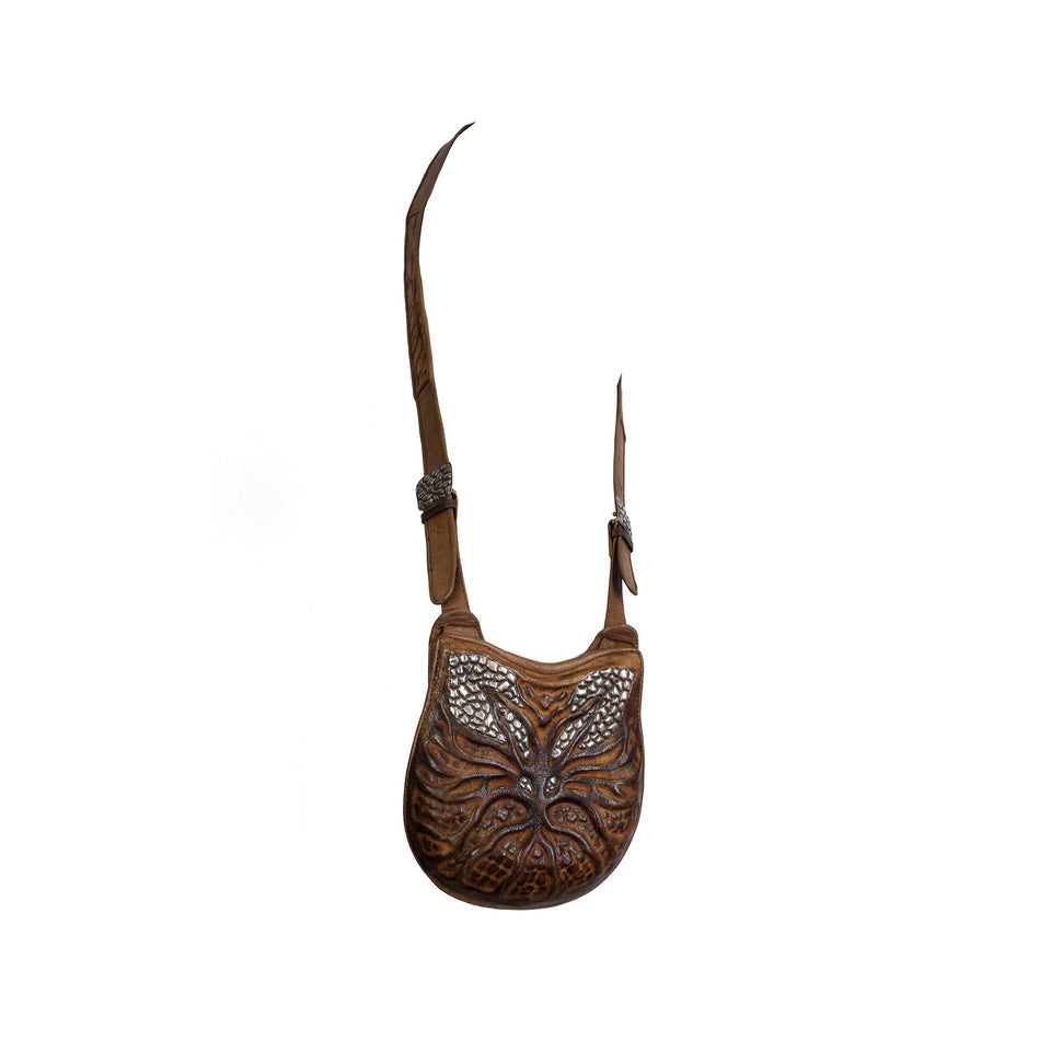 Lou Guerin - Silver + Leather Bag