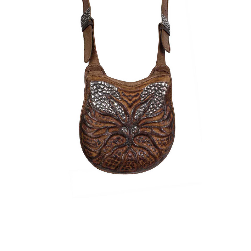 Lou Guerin - Silver + Leather Bag