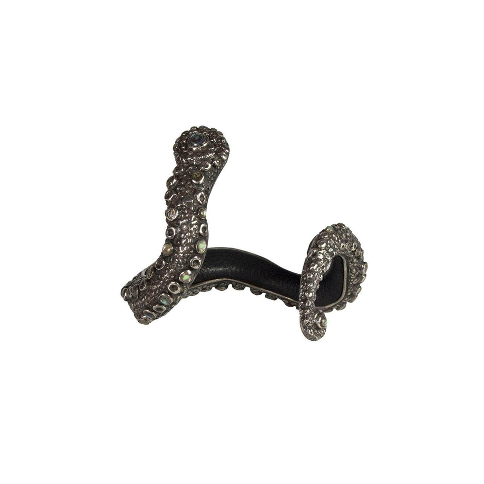 Lou Guerin - Silver + Leather Bracelet