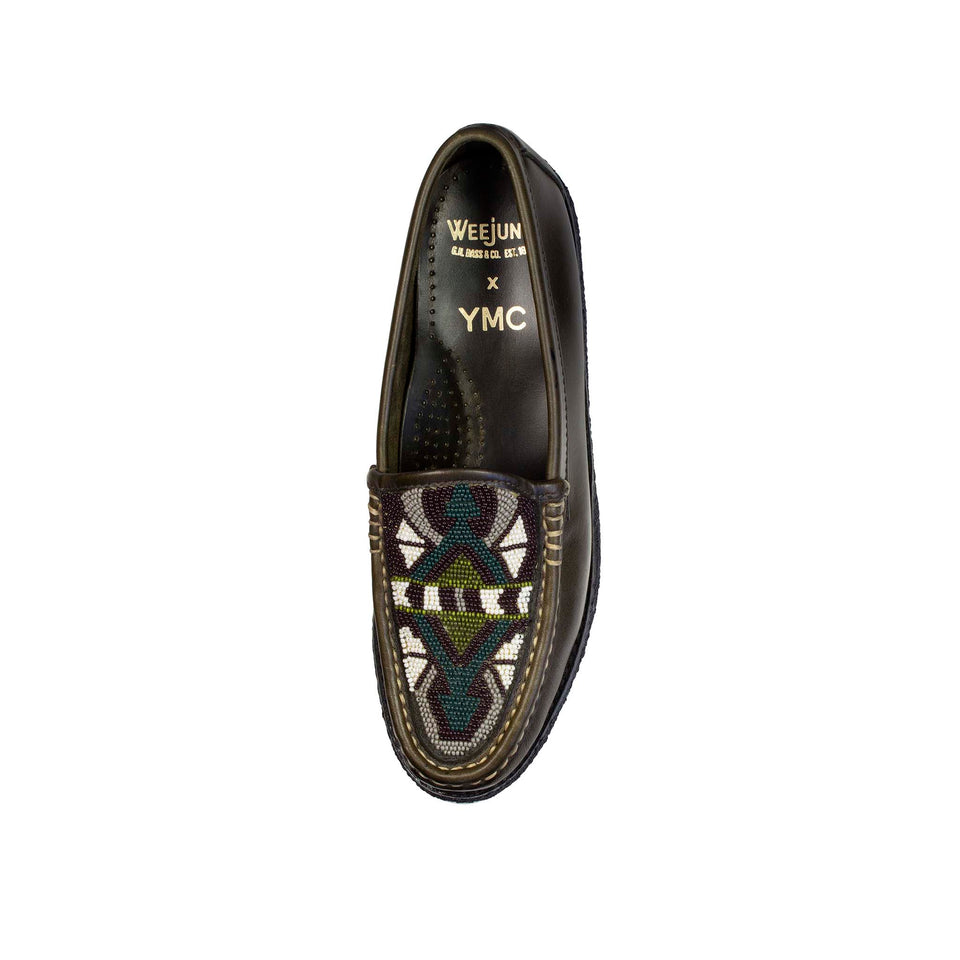 YMC x Weejuns - Beaded Leather Moccasins