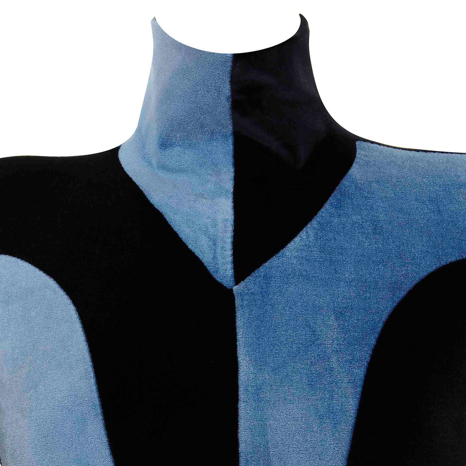 Stretch Velvet Bodysuit - c.1980