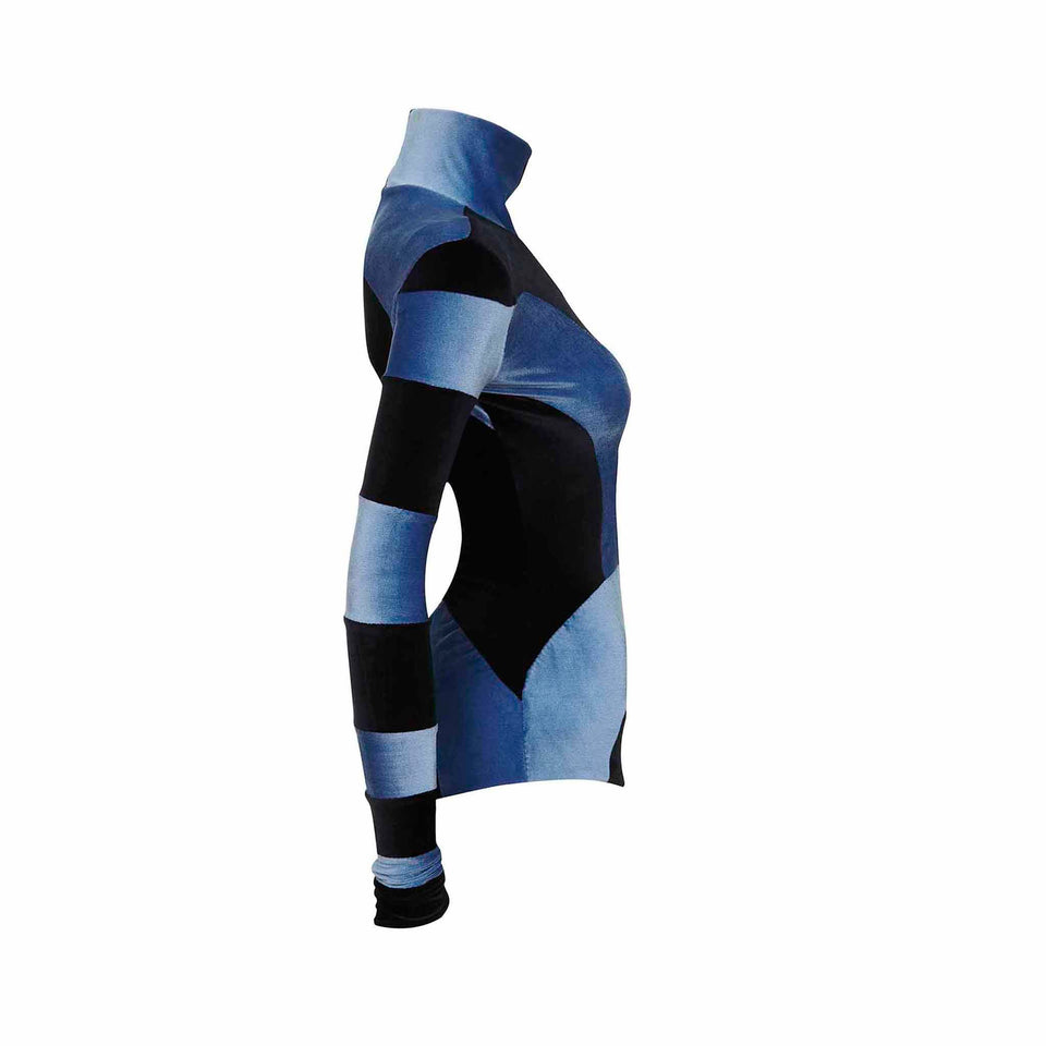 Stretch Velvet Bodysuit - c.1980