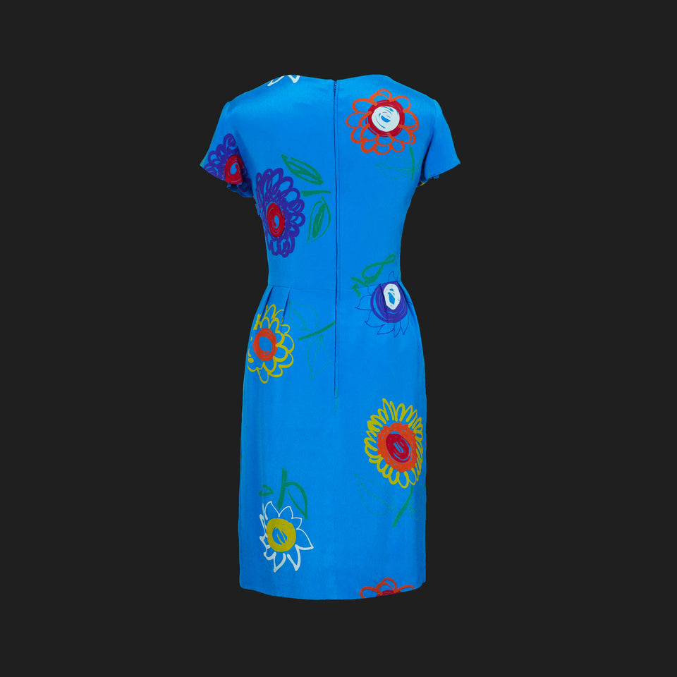 Lanvin Paris - Silk Dress - c.1980