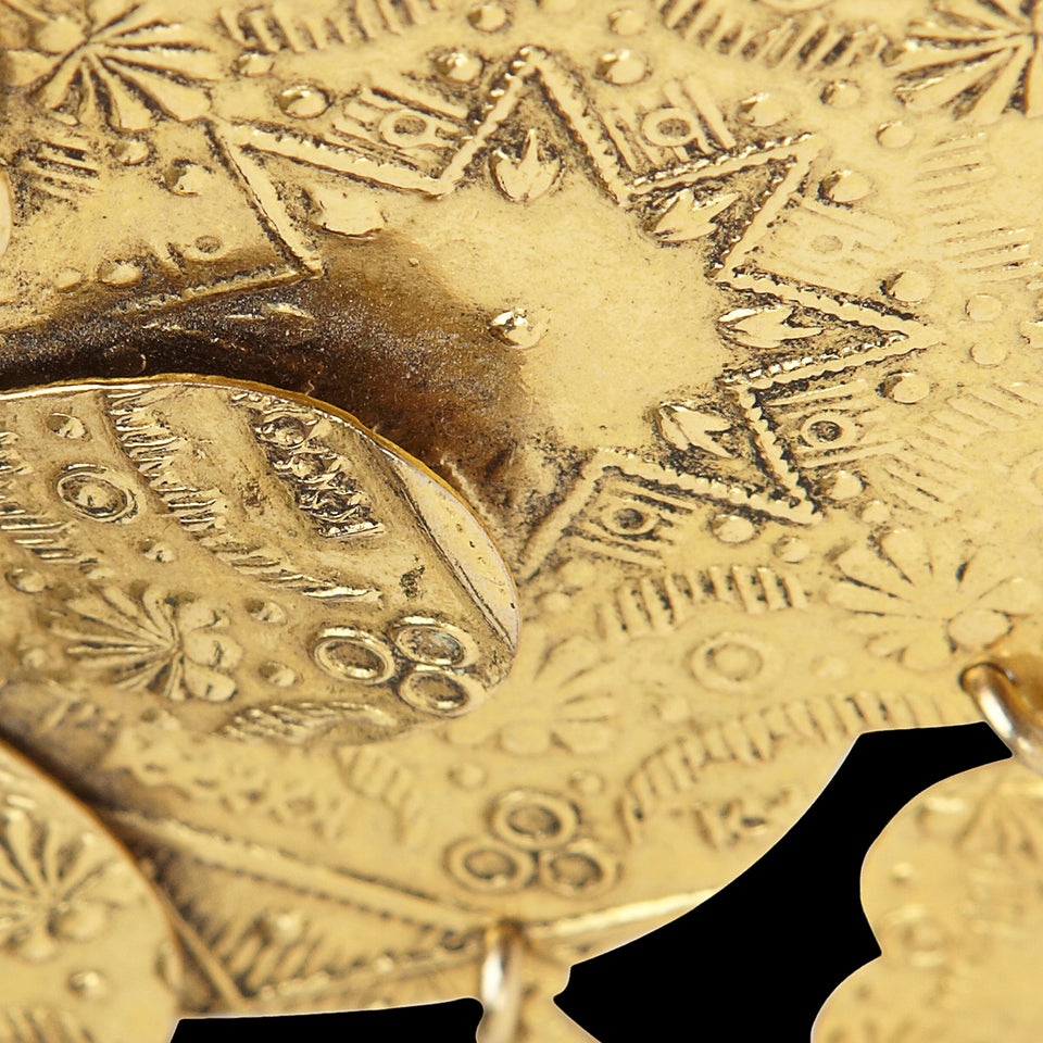 Zoe Coste Brass Brooch - c.1990