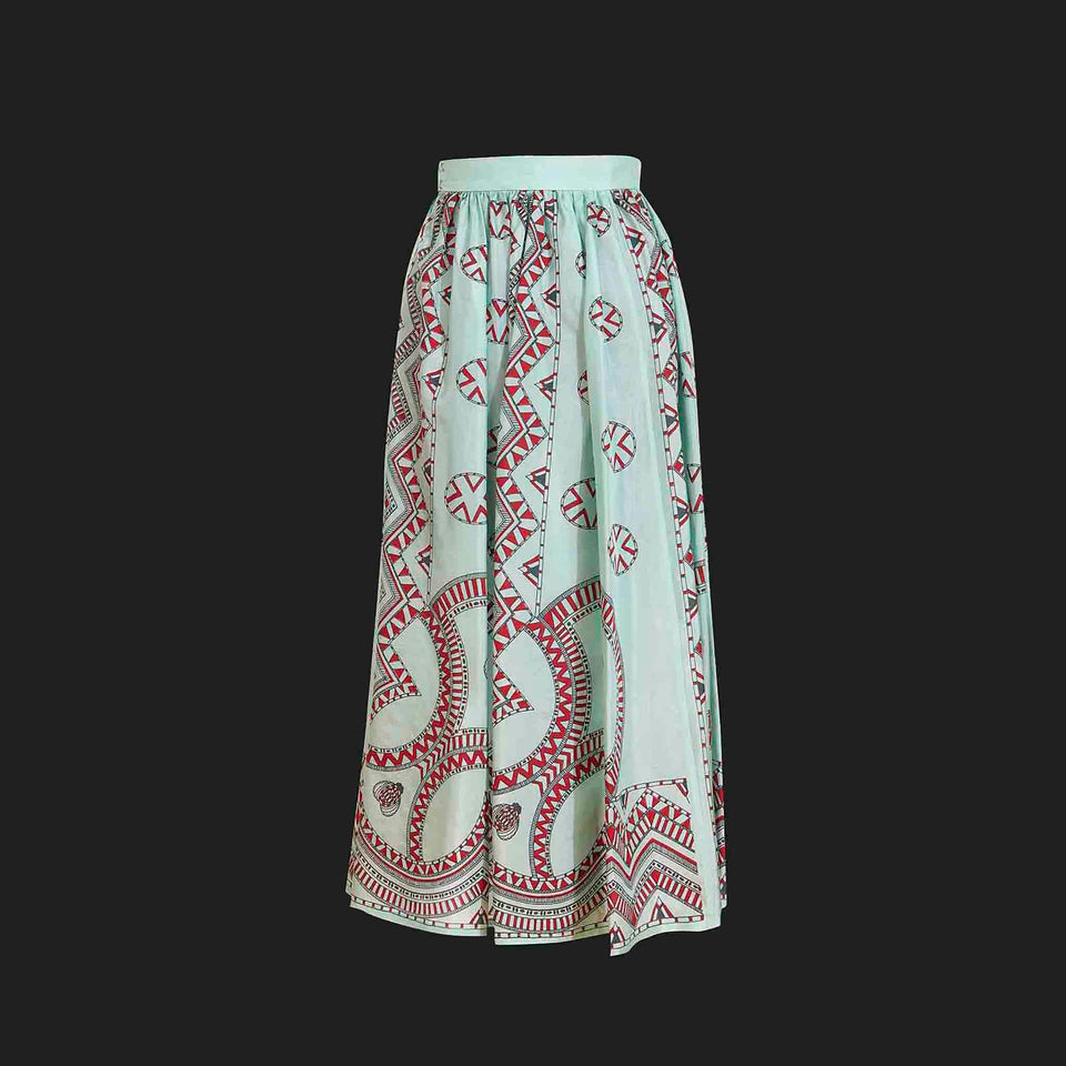 Bill Gibb - Silk 'Bee' Skirt - c.1970
