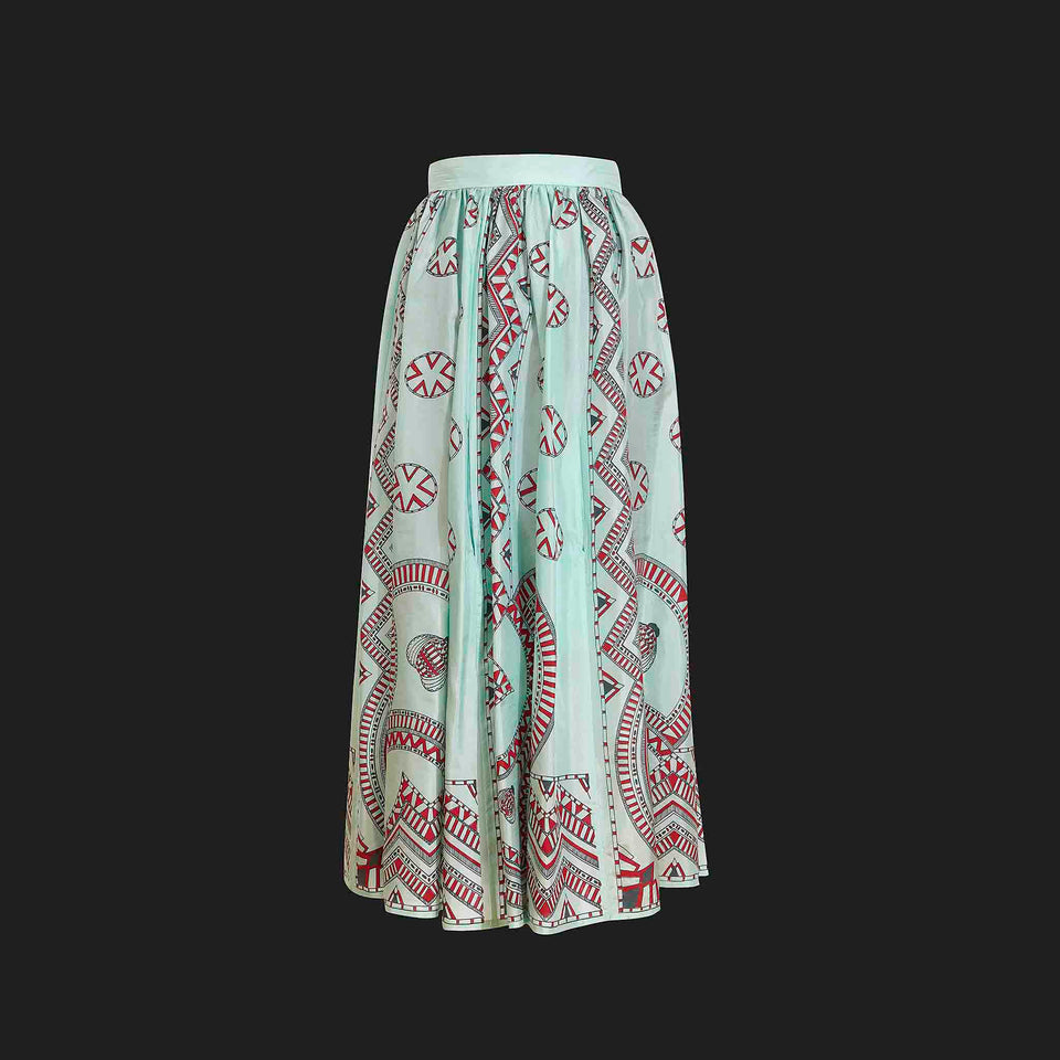 Bill Gibb - Silk 'Bee' Skirt - c.1970