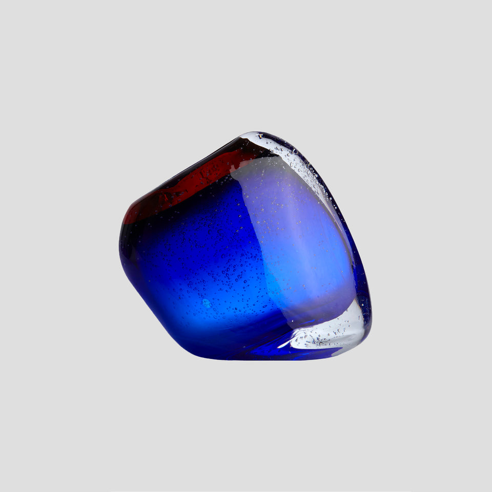 Jasmim - Blue - Bubble Glass Vase