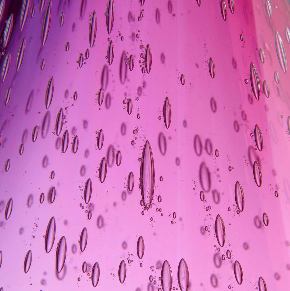 Jasmim - Rose Pink - Bubble Glass Vase
