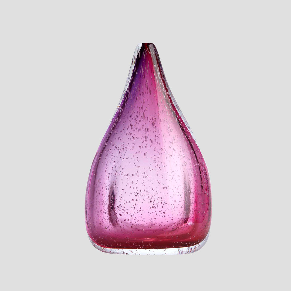 Jasmim - Rose Pink - Bubble Glass Vase