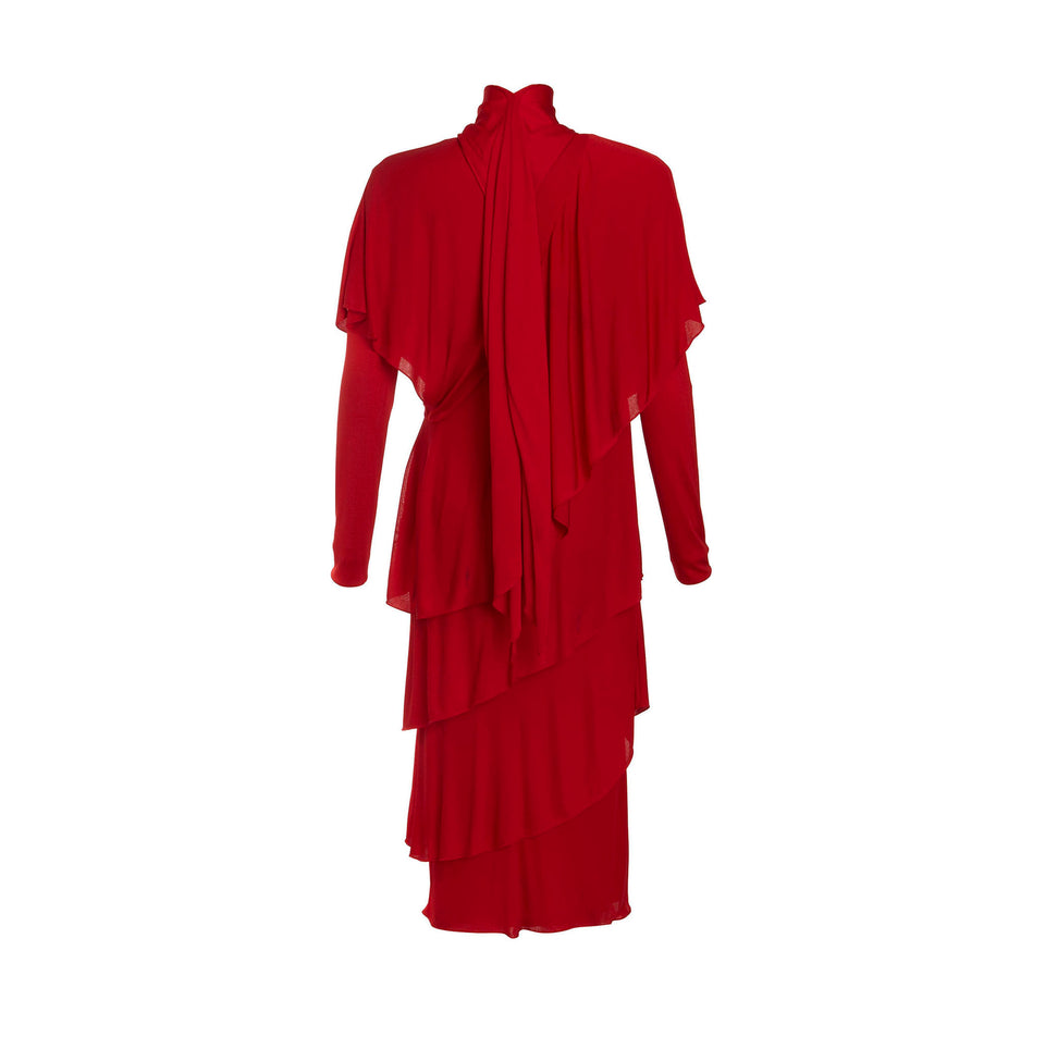Holly Harp Dress + Scarf - c.1970