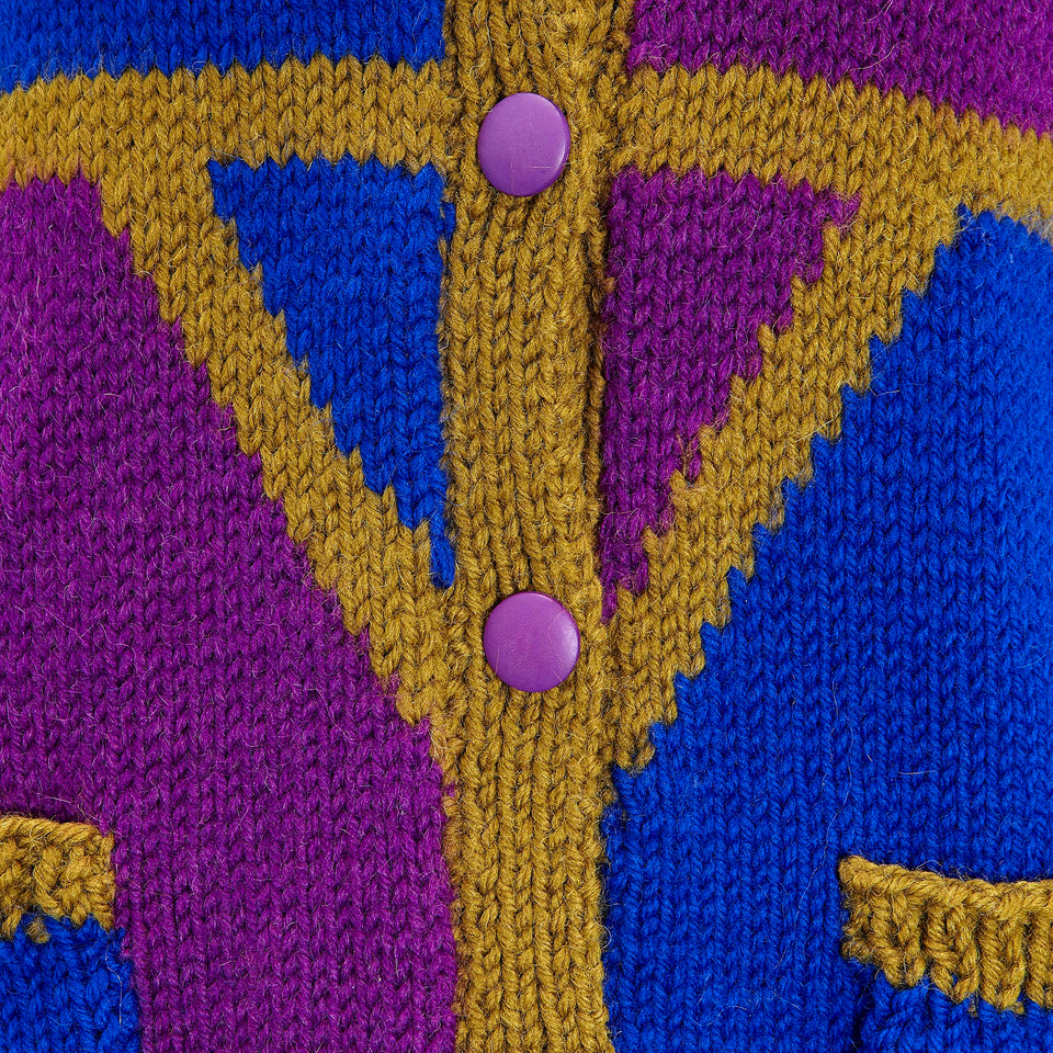 Hand Knitted Cardigan - c.1980