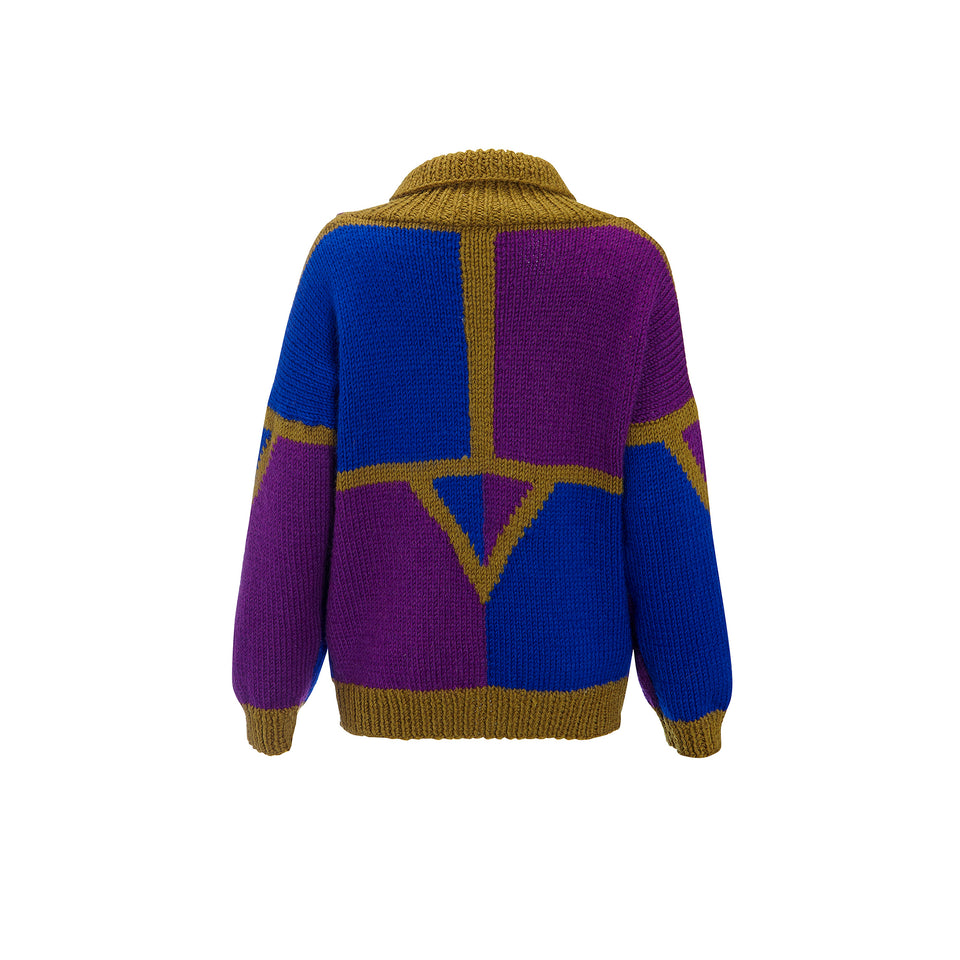 Hand Knitted Cardigan - c.1980