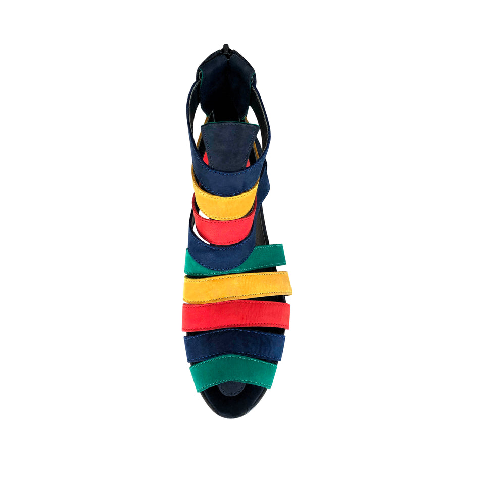 Rainbow Suede Shoes - c.1980