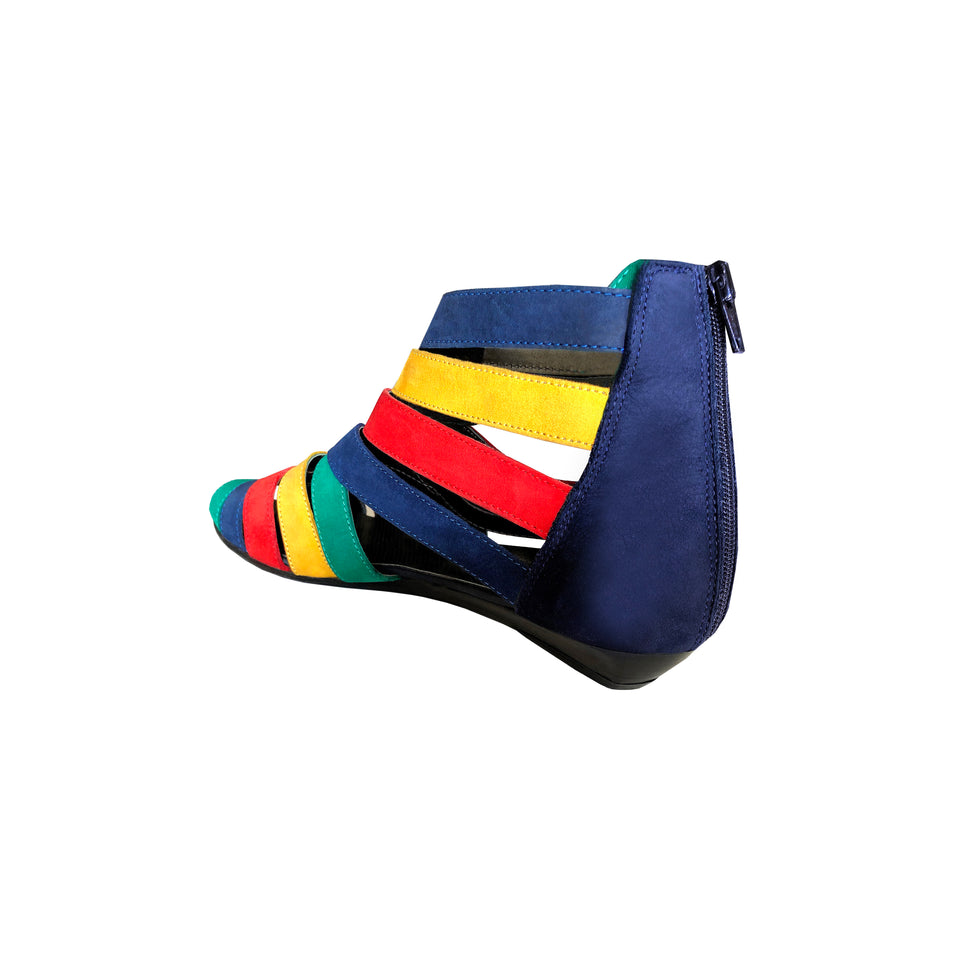 Rainbow Suede Shoes - c.1980