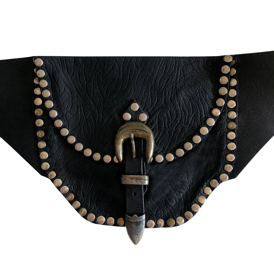 Leather Pocket - Belt Bag - c.1980