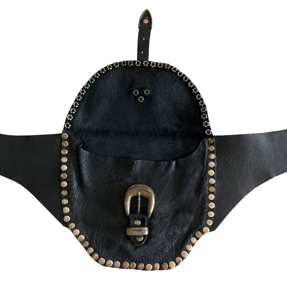 Leather Pocket - Belt Bag - c.1980