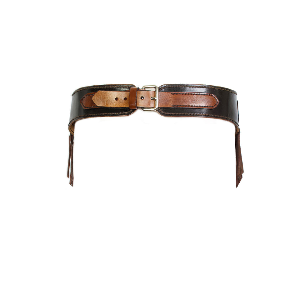 Leather Tassel - Fringed Buckle Belt