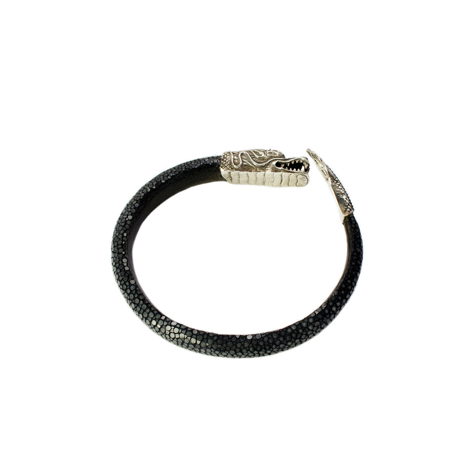 Lou Guerin - Silver ‘Dragon’ Bracelet